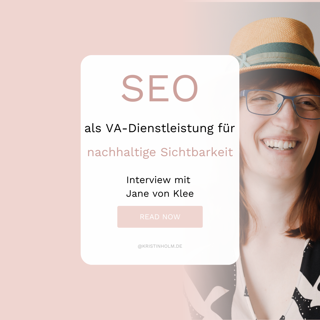 SEO als Dienstleistung als Virtuelle Assistenz I Kristin Holm